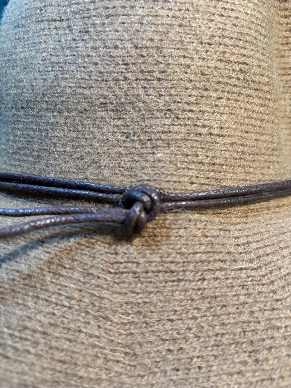 Universal Thread Tan Wide-Brim Fedora with Leather Tie - Picture 6 of 6